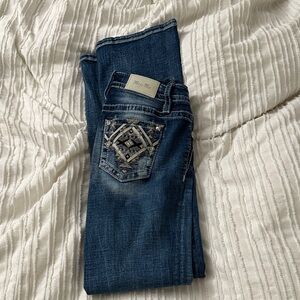 Miss Me Women's Dark Blue Boot Cut Jeans.